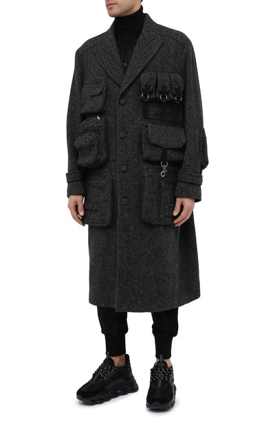 Шерстяное пальто DOLCE & GABBANA, арт. G024KT/FC2E6, фото 4