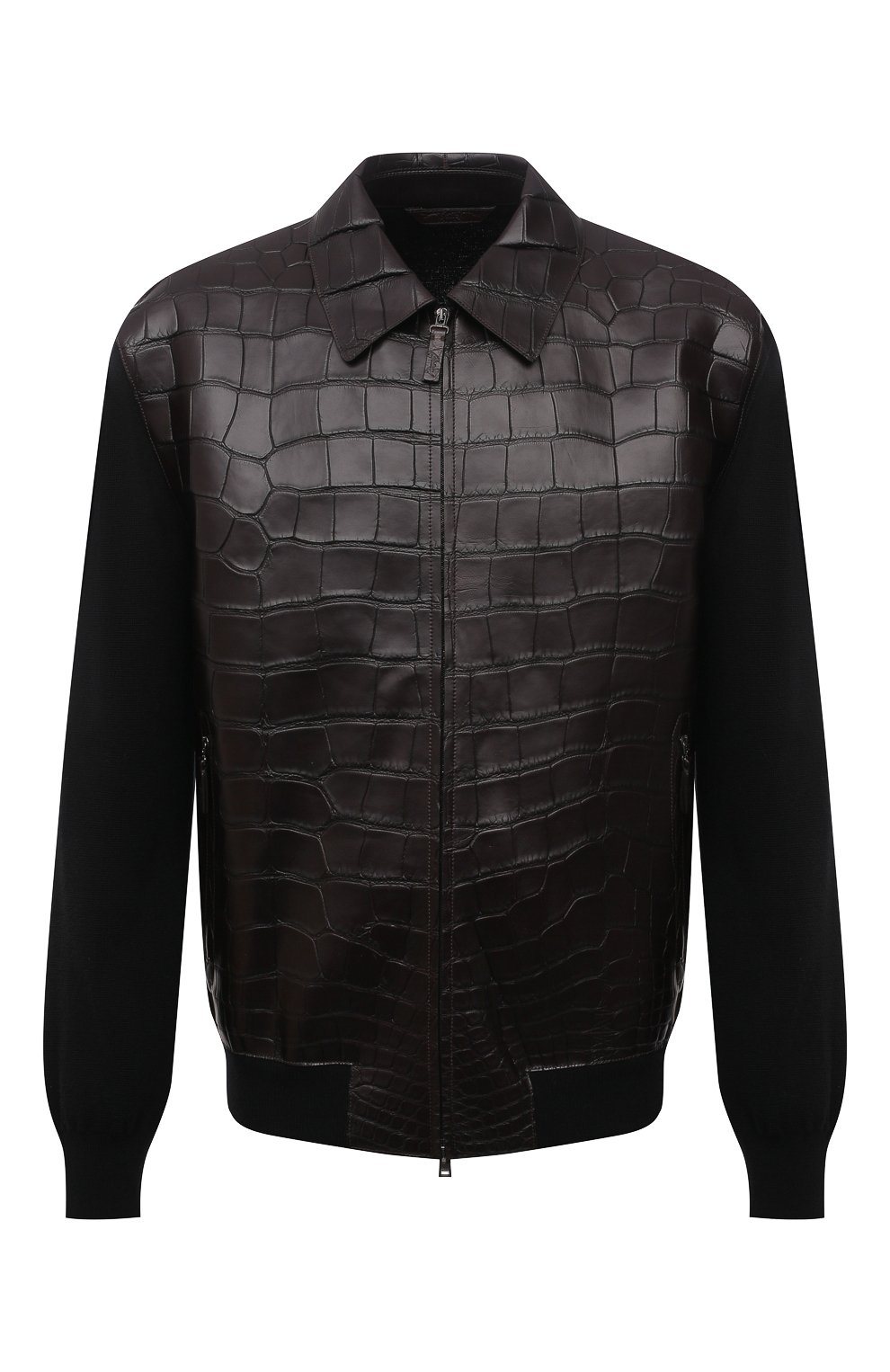 Кардиган с отделкой из кожи аллигатора BRIONI, арт. UMIJ0L/01K13/AMIS, фото 1