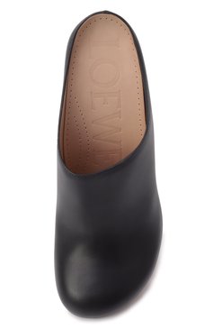 Кожаные мюли terra 100 LOEWE, арт. L814V29X09 BLACK, фото 6