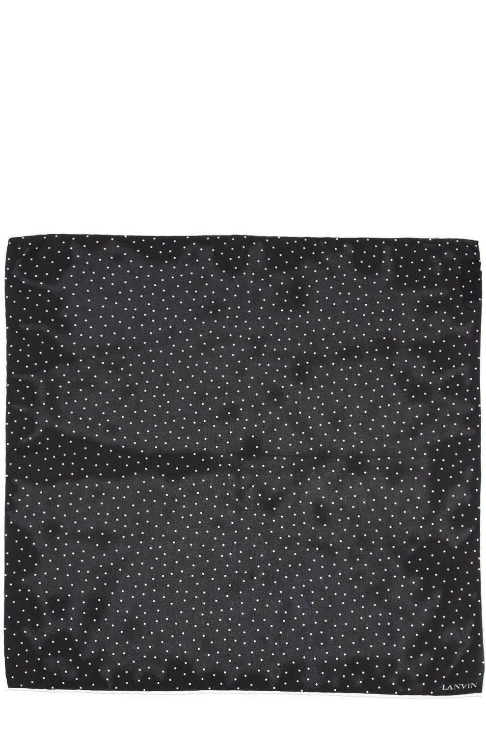 Шелковый платок с принтом LANVIN черного цвета по цене 6935 руб., арт. 3715/HANDKERCHIEF, фото 2 Шелковый платок с принтом LANVIN, арт. 3715/HANDKERCHIEF, фото 2