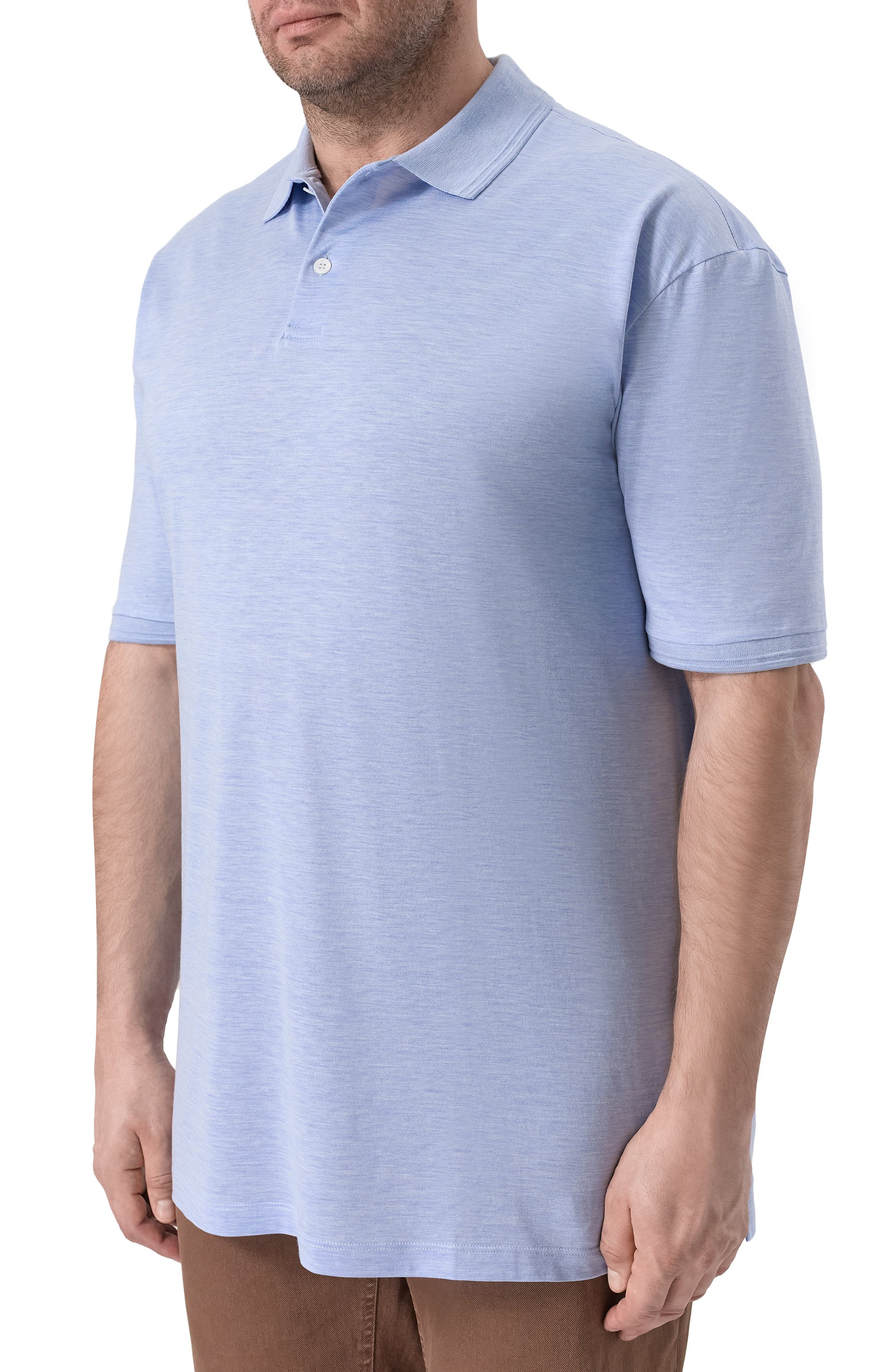 Поло из шелка и хл опка PAUL&SHARK, арт. 25411208, фото 3