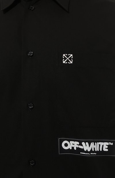 Хлопковая рубашка OFF-WHITE, арт. 0MGE004F24FAB002, фото 5