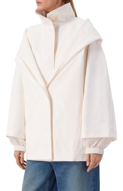 Хлопковая парка ALAIA белого цвета по цене 554500 руб., арт. AA9M1159W129C, фото 3 Хлопковая парка ALAIA, арт. AA9M1159W129C, фото 3