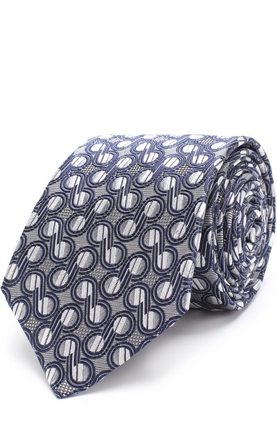 Мужской шелковый галстук с узором TURNBULL & ASSER, арт. TIE002-BB204