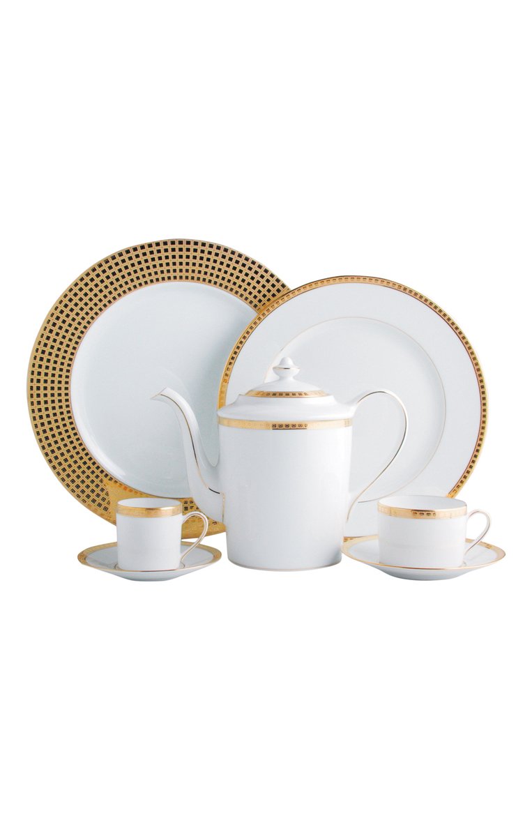 Чашка с блюдцем athena gold BERNARDAUD золотого цвета, арт. 0467/83 | Фото 2 (Региональные ограничения белый список (Axapta Mercury): Не проставлено; Нос: Не проставлено; Коллекция: Athena Gold; Ограничения доставки: fragile-2)