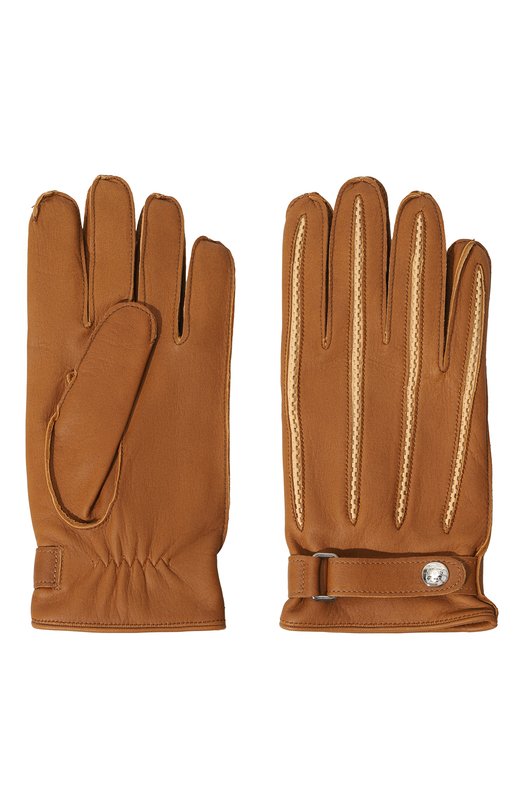 Кожаные перчатки Rubeus Milano Коричневый, фото 2