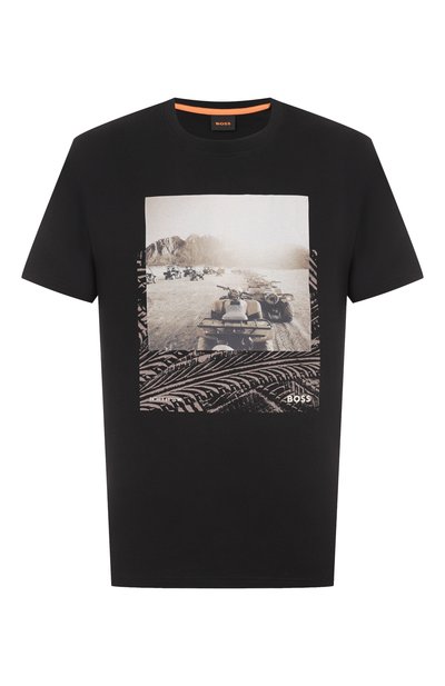 Мужская хлопковая футболка BOSS ORANGE, арт. 50539187