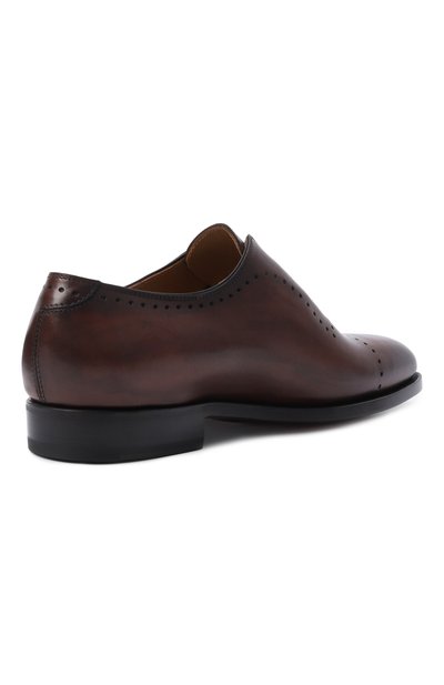Кожаные оксфорды KITON коричневого цвета по цене 420000 руб., арт. USSA094N00100, фото 4 Кожаные оксфорды KITON, арт. USSA094N00100, фото 4