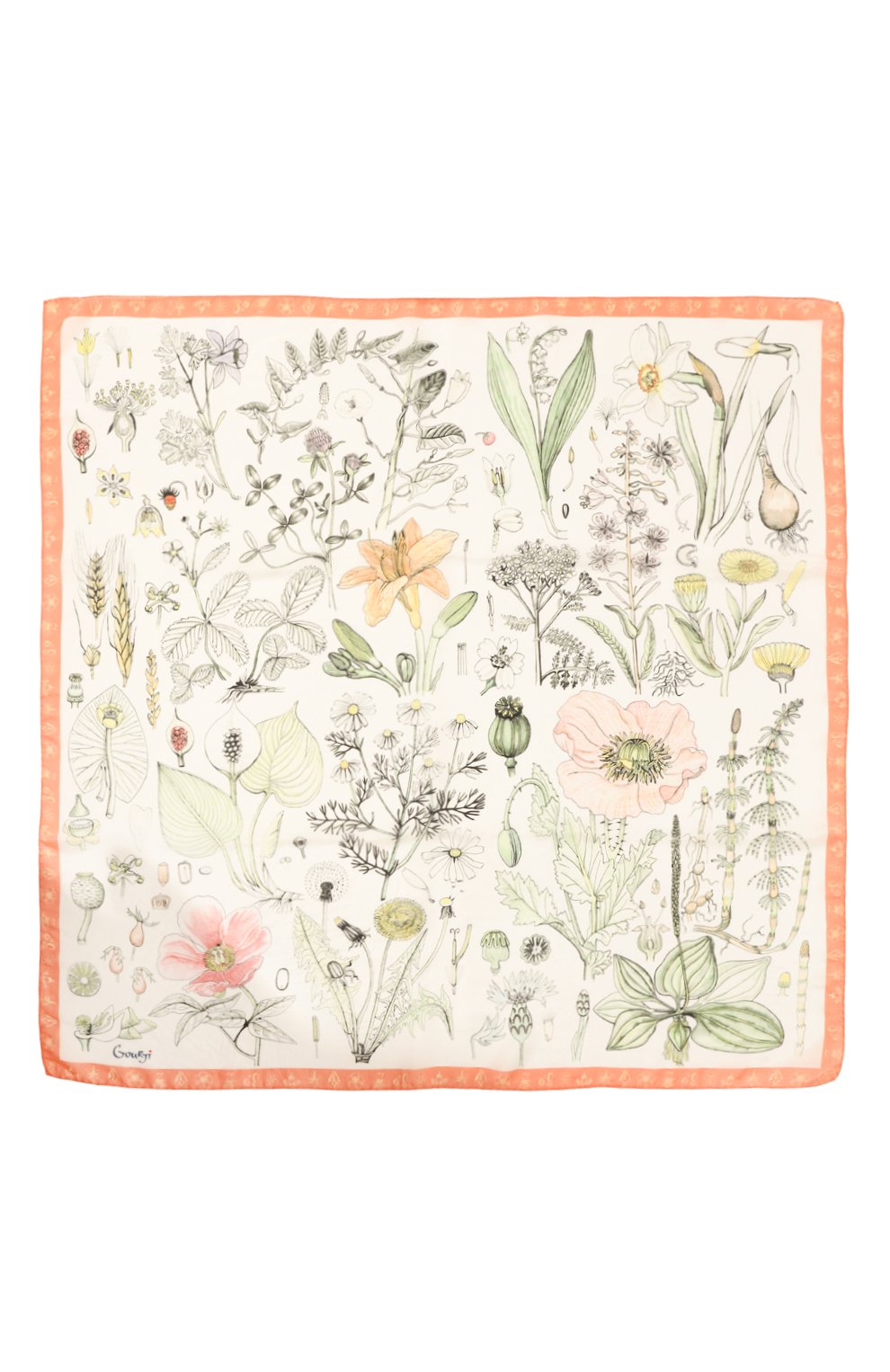 Шелковый платок гербарий GOURJI, арт. 91127637/5561172, фото 4