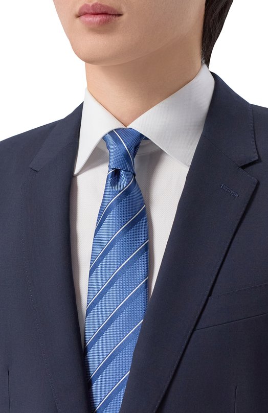 Шелковый галстук BOSS 50562057 Синий  50562057 Фото 2