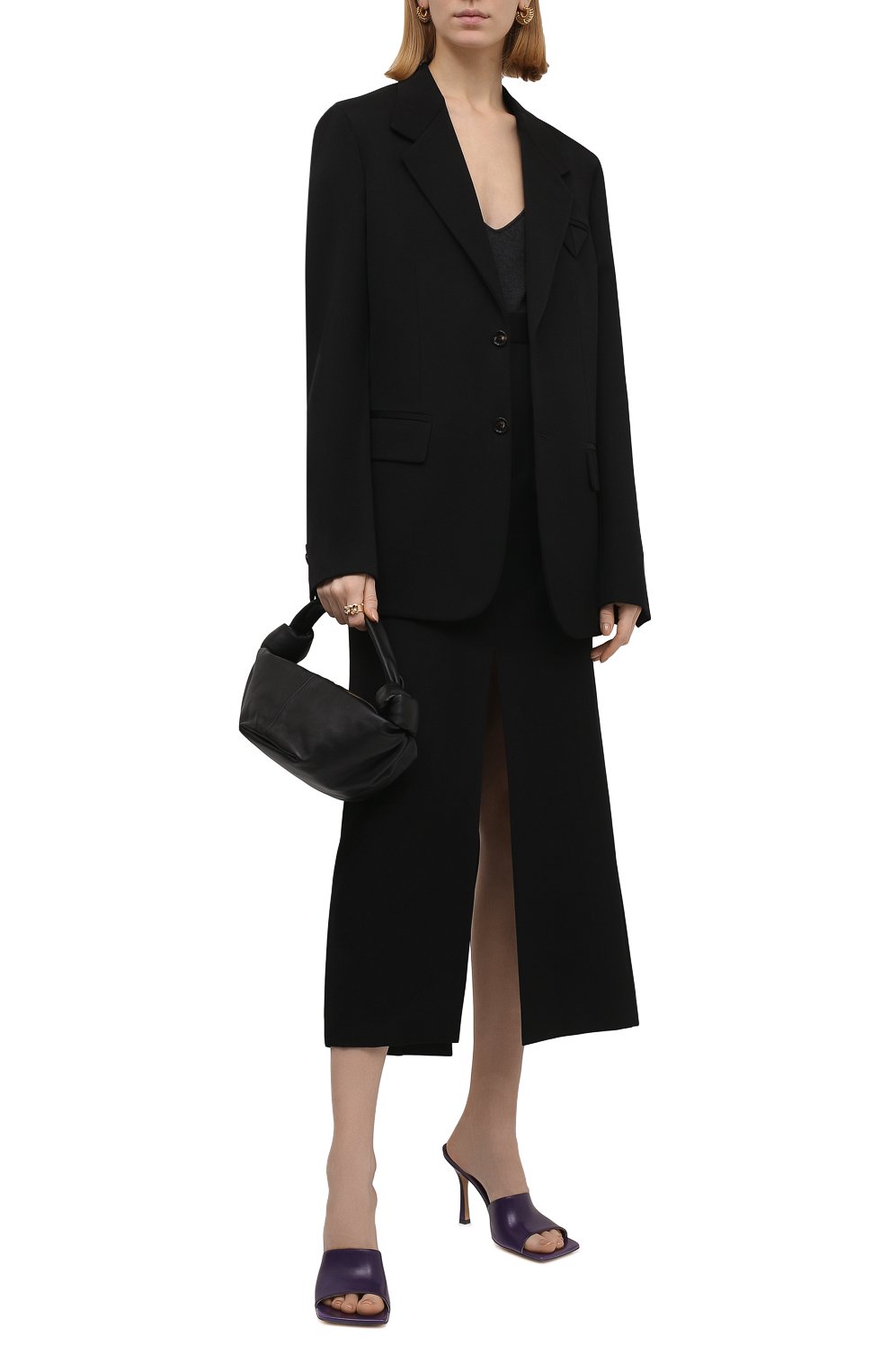 Кожаные мюли the stretch BOTTEGA VENETA фиолетового цвета по цене 79150 руб., арт. 610538/VBSF0, фото 2 Кожаные мюли the stretch BOTTEGA VENETA, арт. 610538/VBSF0, фото 2