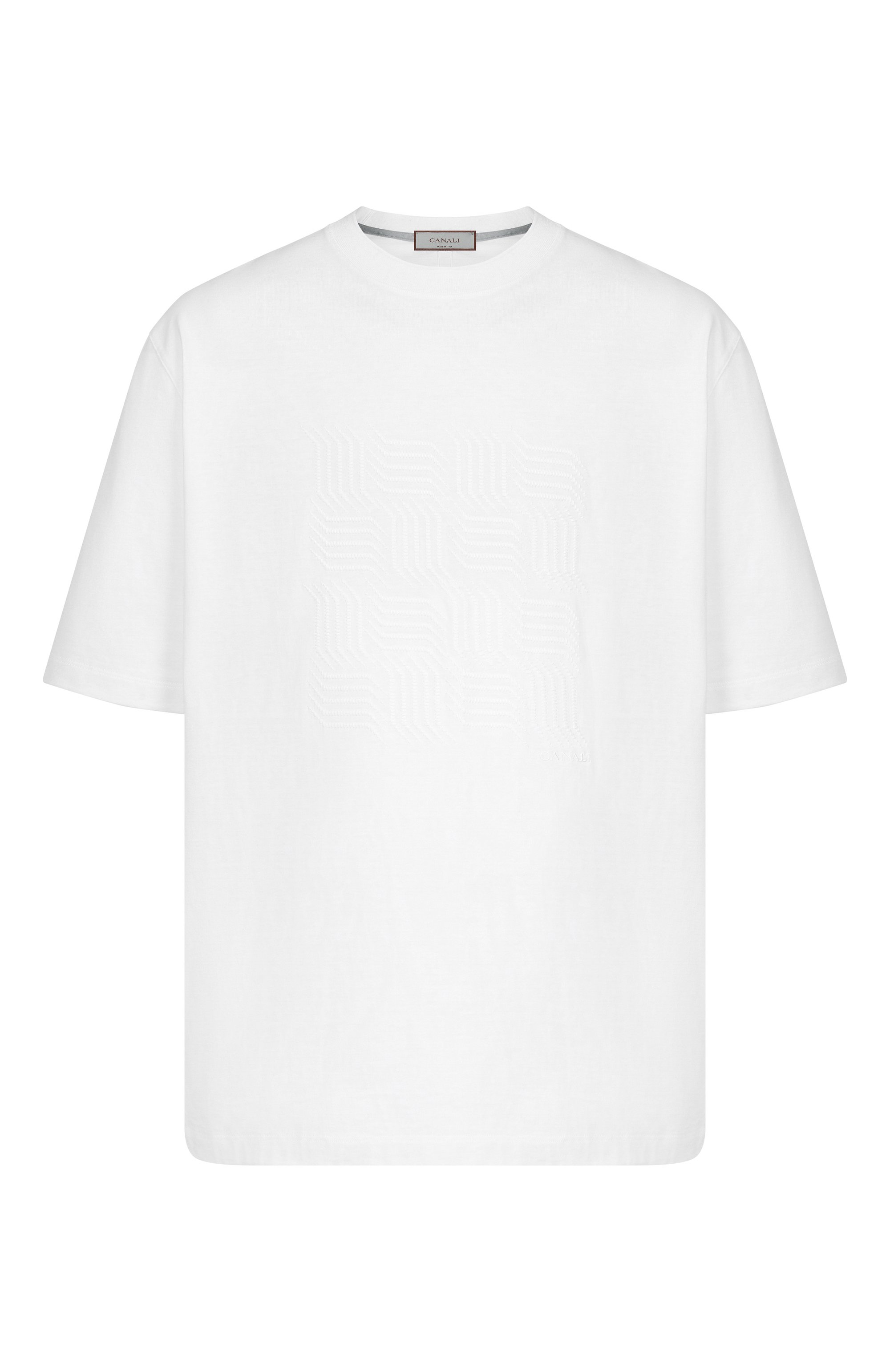 Хлопковая футболка CANALI, арт. T0943/MJ02436_001, фото 1