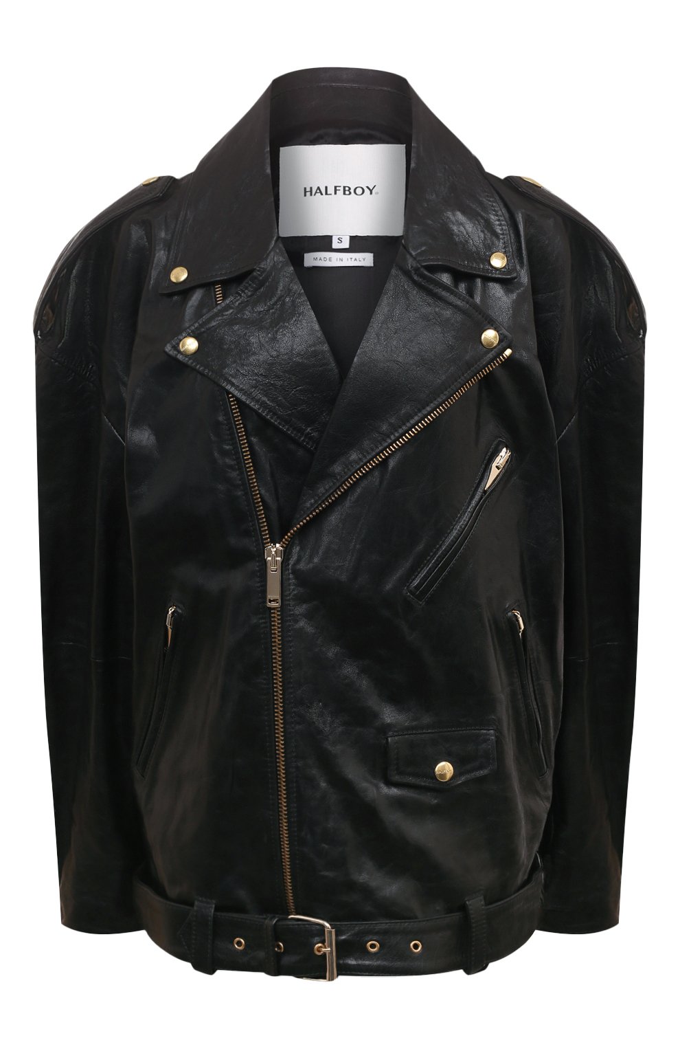 Кожаная куртка HALFBOY, арт. HFW241WLBK079, фото 1