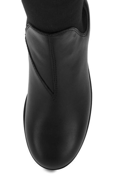 Кожаные ботфорты с голенищем из текстиля MIU MIU, арт. 5W118C/3KKZ, фото 5