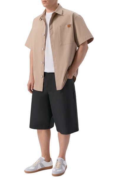 Хлопковые шорты MOSCHINO черного цвета по цене 42450 руб., арт. A0342/0218, фото 2 Хлопковые шорты MOSCHINO, арт. A0342/0218, фото 2