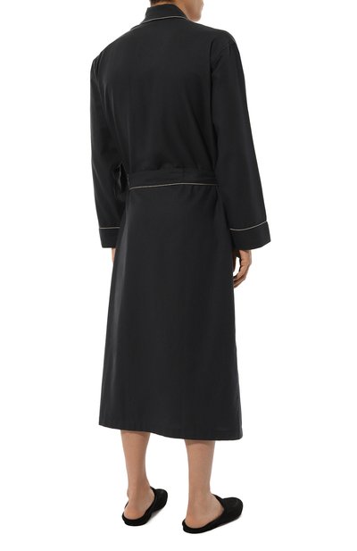 Халат из хлопка и шерсти ZIMMERLI, арт. 4600-75143, фото 4