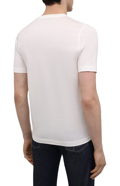 Хлопковая футболка ZILLI, арт. MEV-NT280-LY0N1/MC01, фото 4