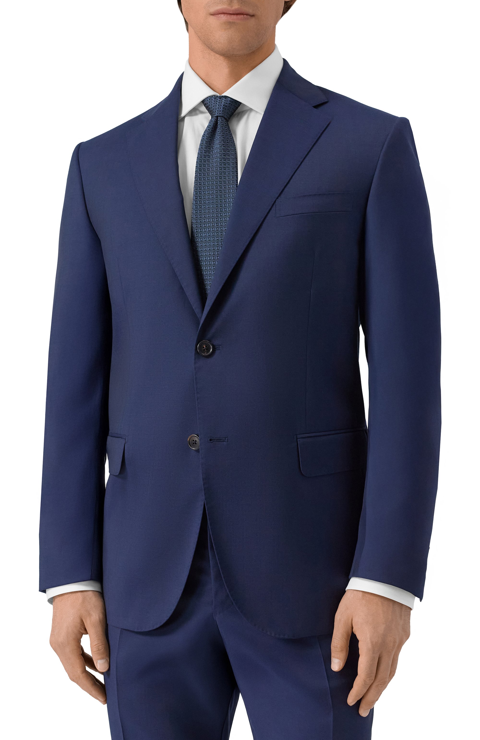 Шерстяной костюм CORNELIANI темно-синего цвета по цене 171500 руб., арт. 266008-2618150_SET, фото 2 Шерстяной костюм CORNELIANI, арт. 266008-2618150_SET, фото 2