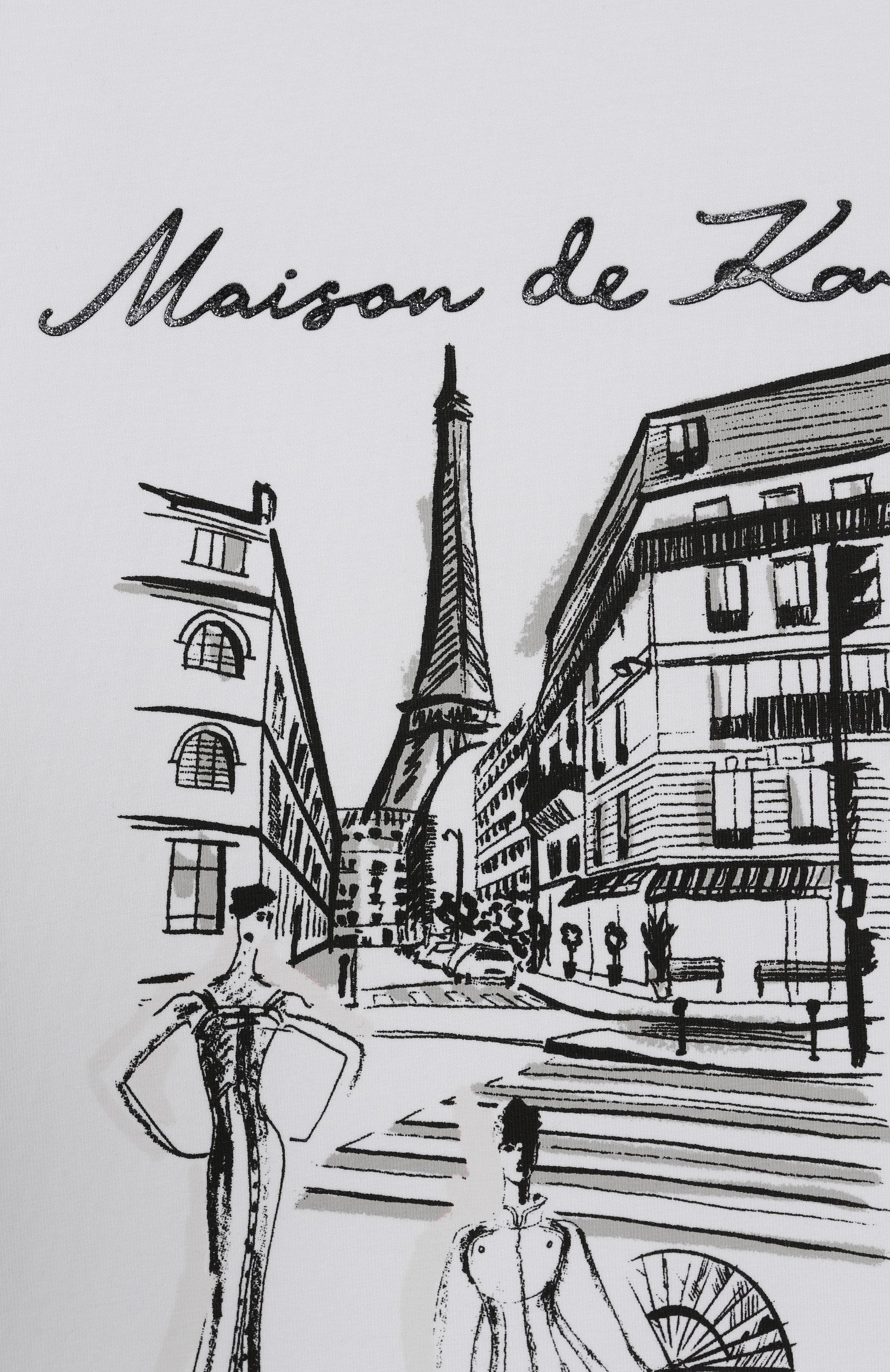 Хлопковая футболка KARL LAGERFELD KIDS, арт. Z30939, фото 3