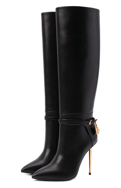 Кожаные сапоги padlock TOM FORD, арт. W2529T-LCL002, фото 1