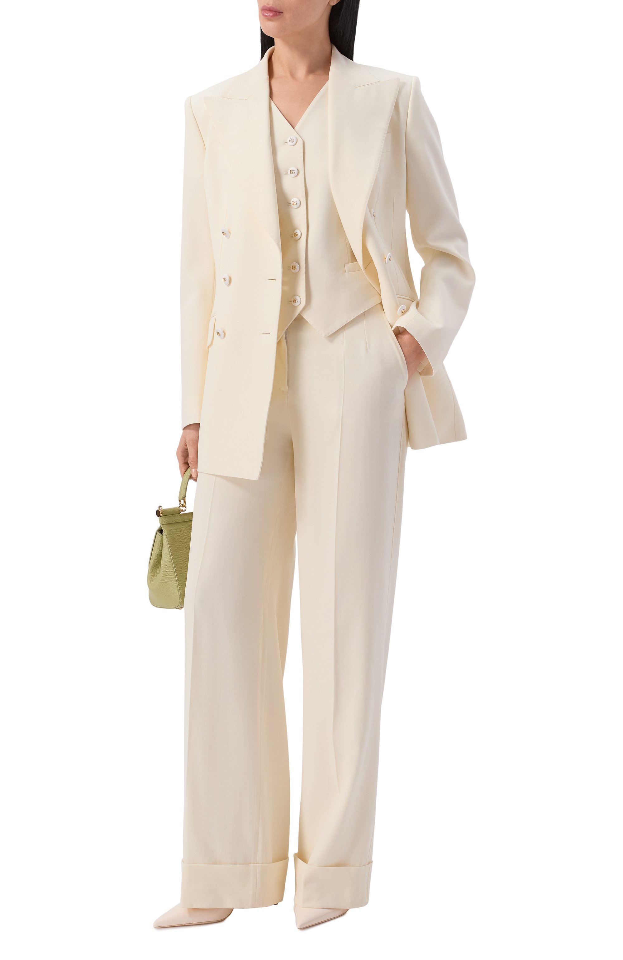 Шерстяные брюки DOLCE & GABBANA, арт. FTBM0T/FUBGC, фото 2