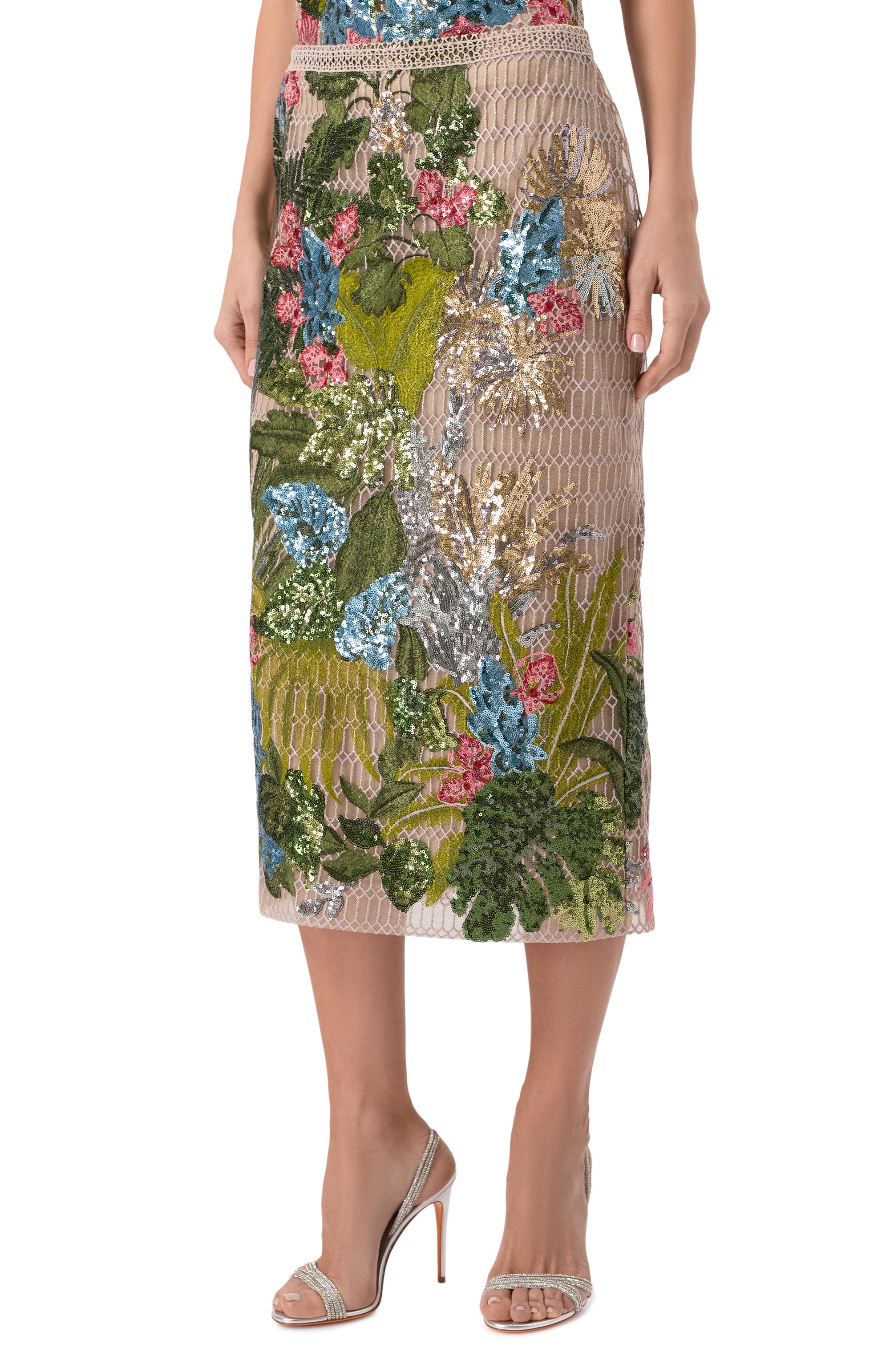 Юбка с отделкой пайетками ELIE SAAB, арт. SK161NS25/YA036, фото 3