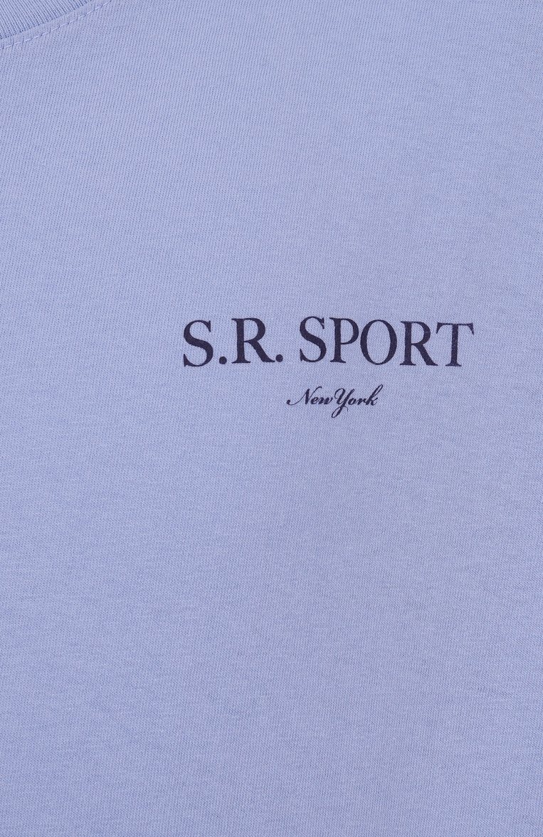 Хлопковая футболка SPORTY AND RICH, арт. T0043612201BL59, фото 1