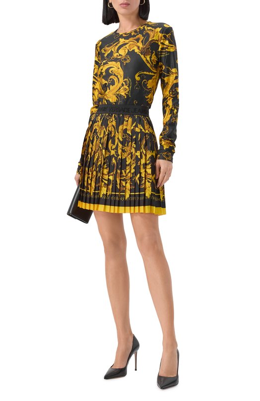 Плиссированная юбка Versace Jeans Couture 79HAE8P0/NS723 Разноцветный  79HAE8P0/NS723 Фото 2