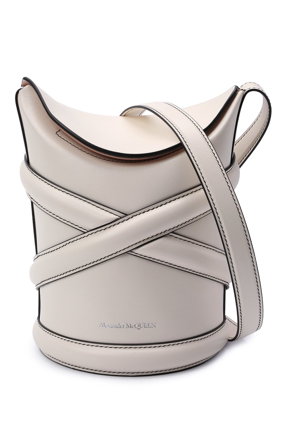 Сумка curve small ALEXANDER MCQUEEN белого цвета по цене 180000 руб., арт. 656467/1YB45, фото 5 Сумка curve small ALEXANDER MCQUEEN, арт. 656467/1YB45, фото 5