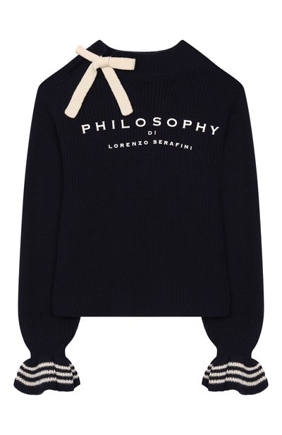 Свитер из шерсти и  хлопка PHILOSOPHY DI LORENZO SERAFINI KIDS, арт. I9F603/6066/12-14