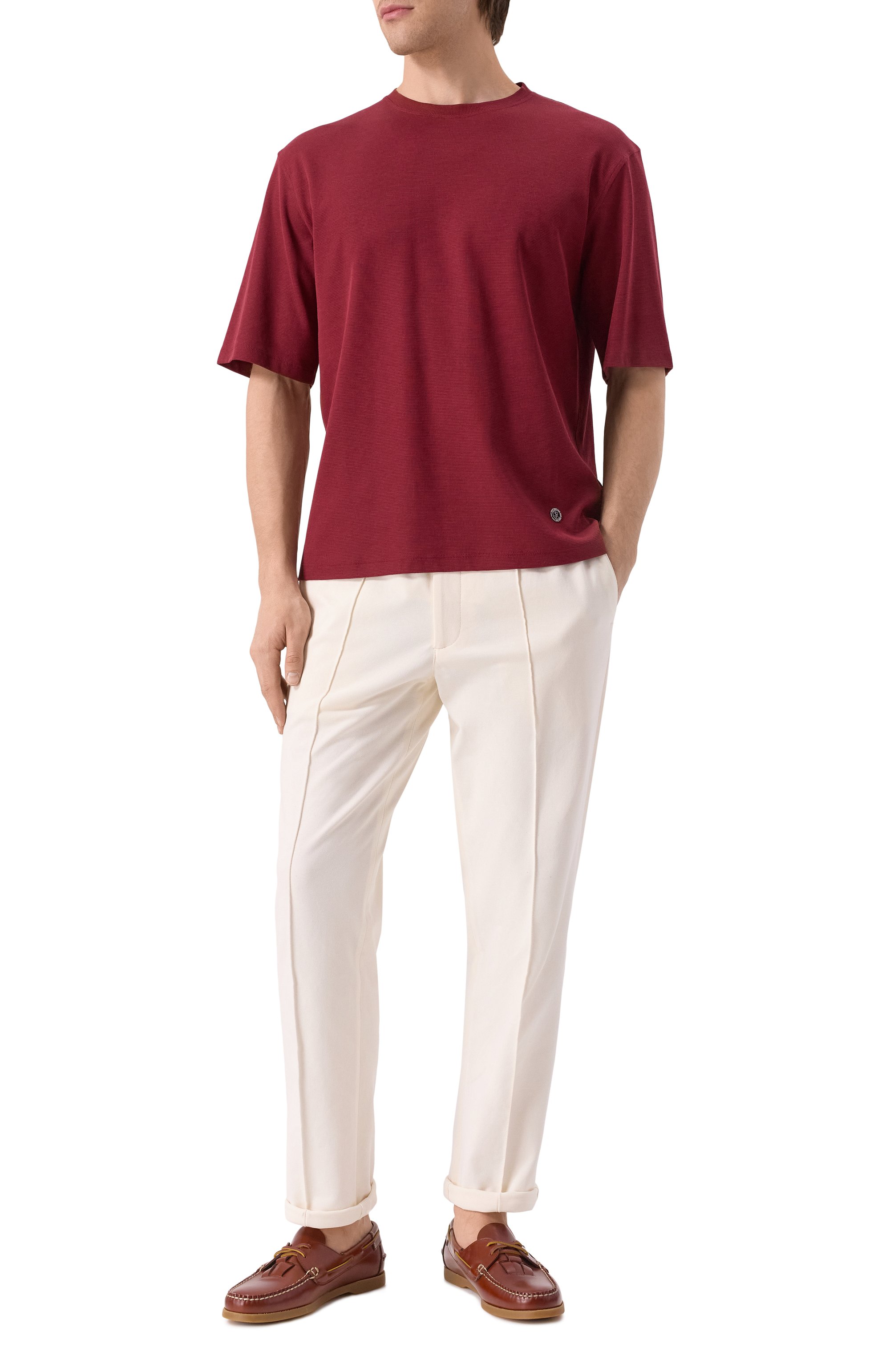 Футболка из хлопка и шелка STEFANO RICCI, арт. MNH5103910/CTK01S, фото 2