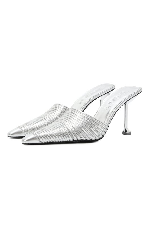 фото Кожаные мюли chromed naked wolfe