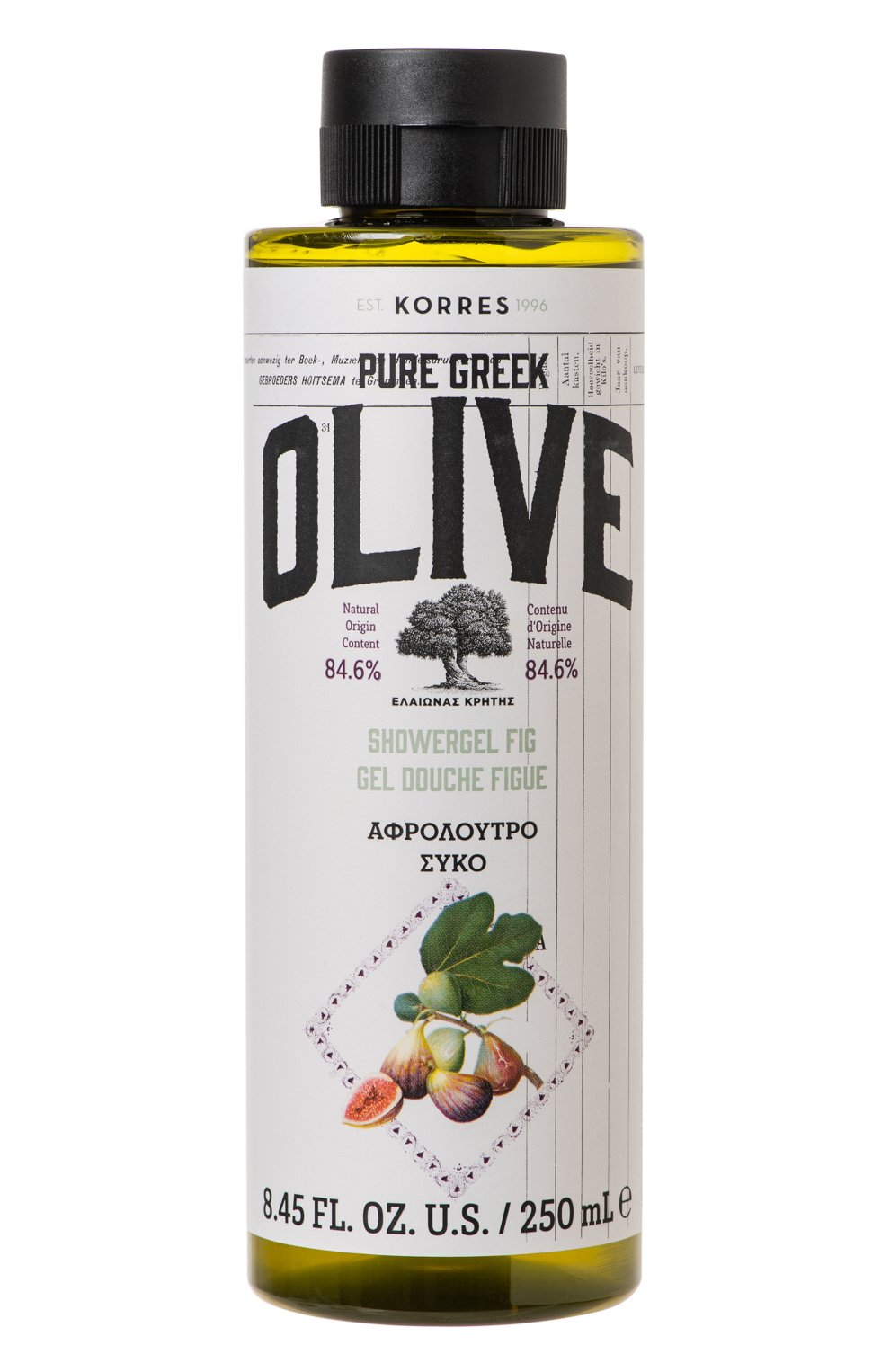 Гель для душа "оливки и инжир" (250ml) KORRES бесцветного цвета по цене 1590 руб., арт. 5203069108792, фото 1 Гель для душа "оливки и инжир" (250ml) KORRES, арт. 5203069108792, фото 1