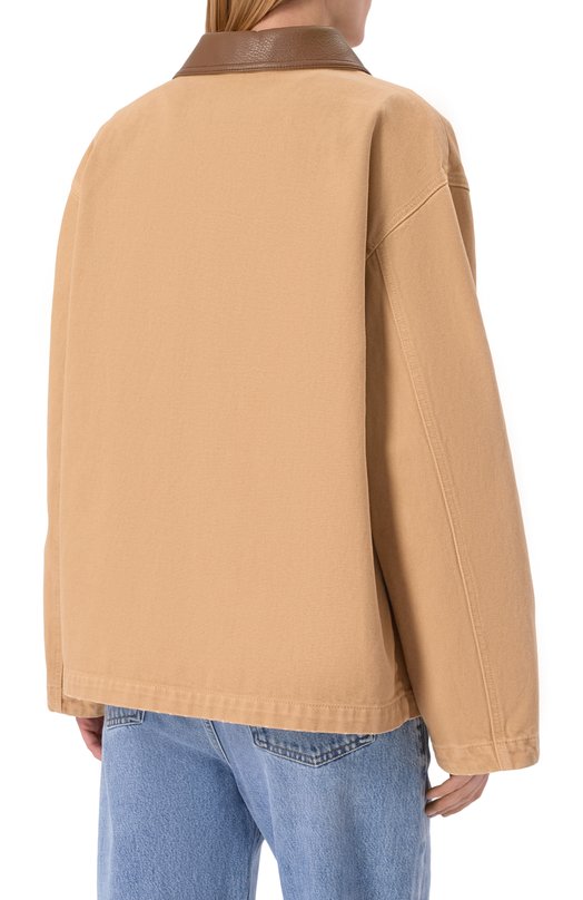 Хлопковая куртка HUGO Blue 50556865 Бежевый  50556865 Фото 4