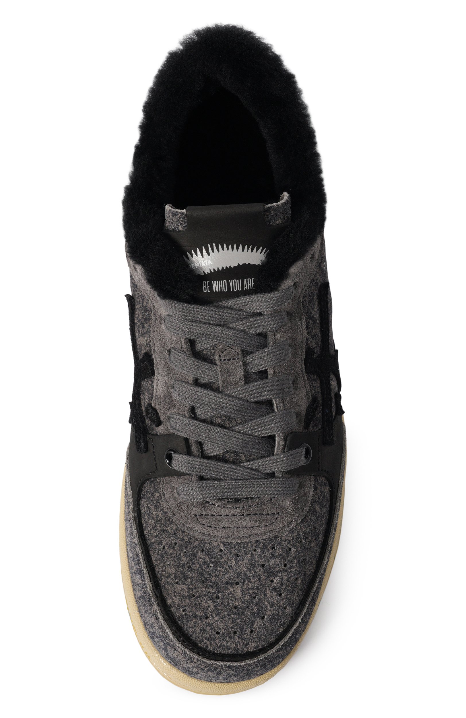 Замшевые кеды bskt clay-d PREMIATA серого цвета по цене 37550 руб., арт. BSKTCLAD/VAR 8713M, фото 6 Замшевые кеды bskt clay-d PREMIATA, арт. BSKTCLAD/VAR 8713M, фото 6