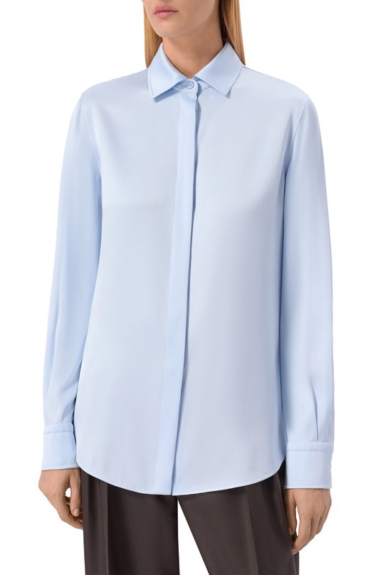 Шелковая блузка MVST M25.1PW.B004 Голубой  M25.1PW.B004 Фото 3