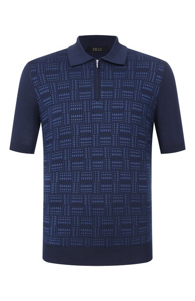 Мужская поло из шелка и хлопка ZILLI, арт. KZP002M0145VMPA00