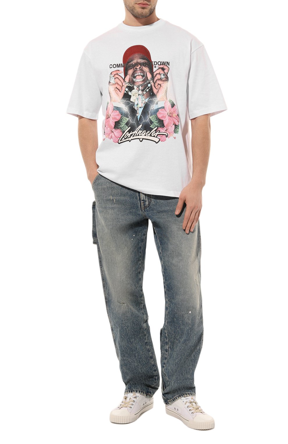 Хлопковая футболка COMME DES FUCKDOWN, арт. CDFU2275, фото 2