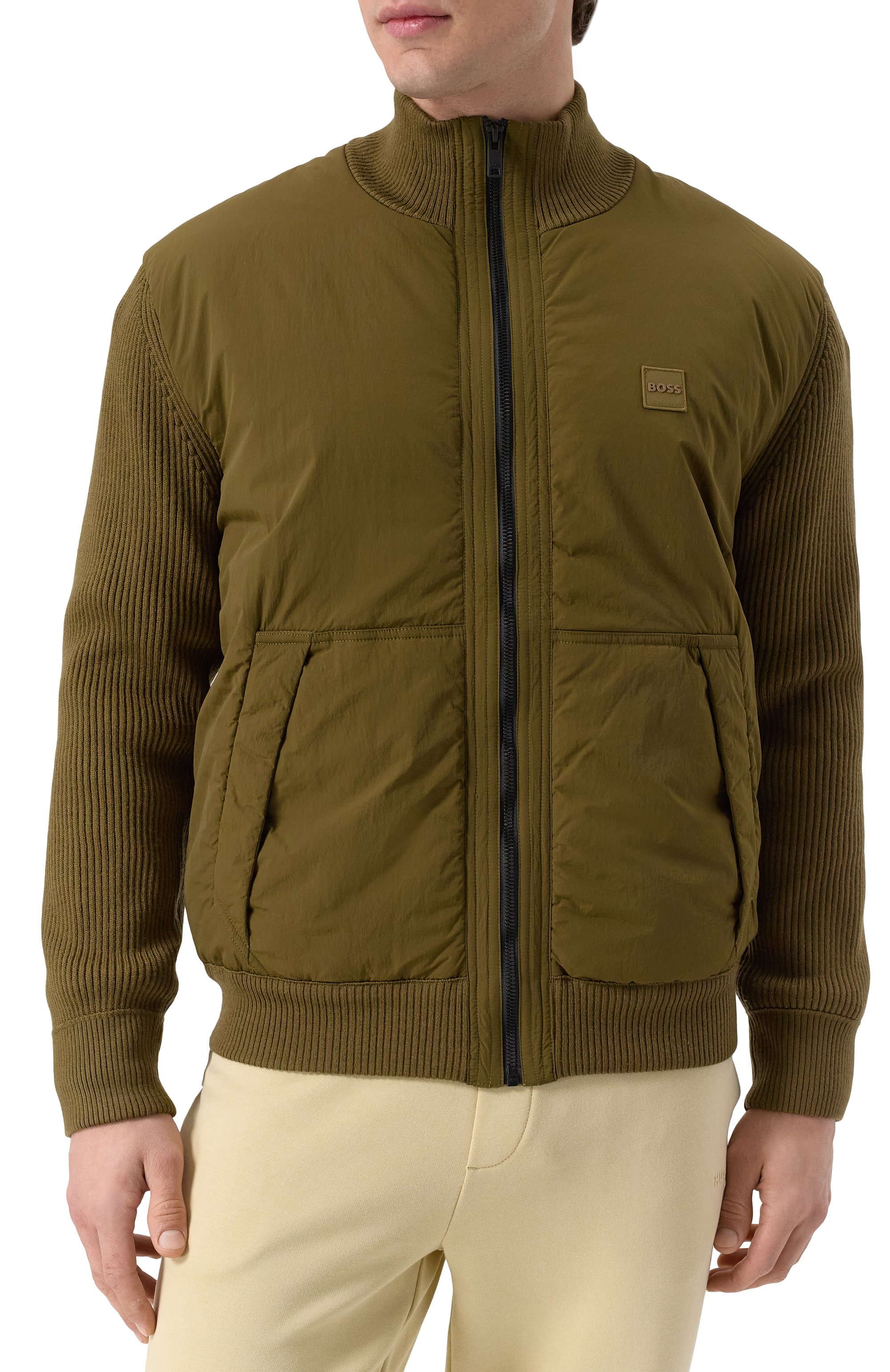 Комбинированный кардиган BOSS ORANGE, арт. 50531494, фото 3