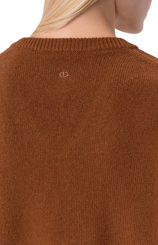 Кашемировый пуловер EDOMO P018001FW2526 Коричневый  P018001FW2526 Фото 5