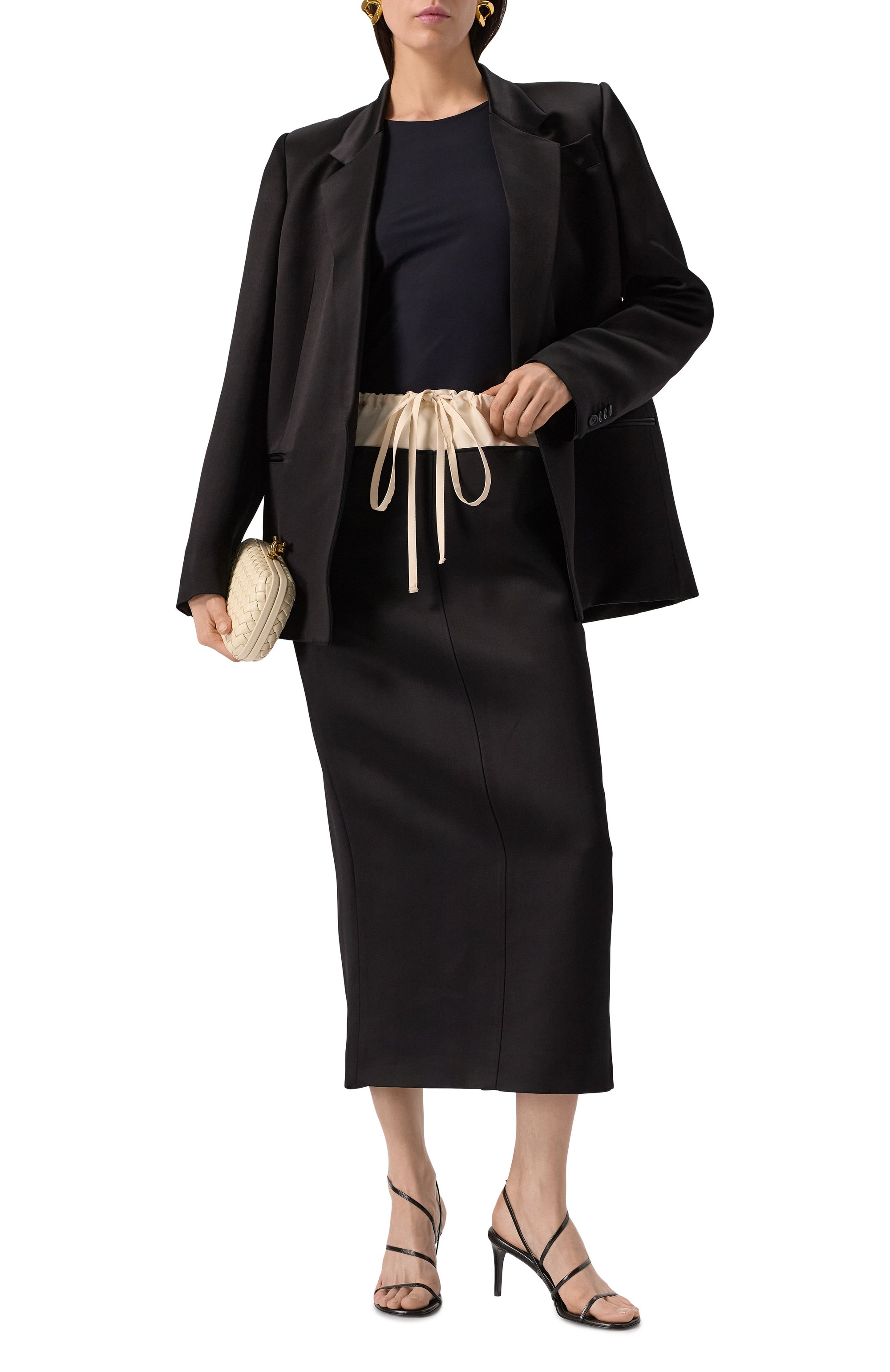 Юбка из вискозы KHAITE черного цвета по цене 226500 руб., арт. 41394115/W4115, фото 2 Юбка из вискозы KHAITE, арт. 41394115/W4115, фото 2