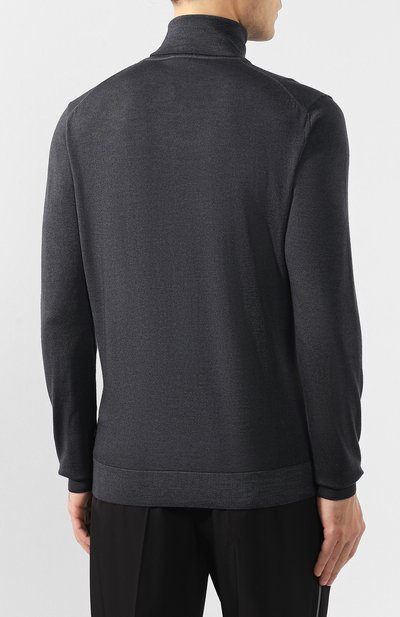 Водолазка из шерсти и шелка BOSS, арт. 50419133, фото 4