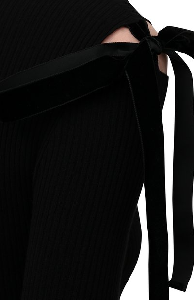 Платье из вискозы REDVALENTINO черного цвета по цене 85950 руб., арт. WR3KD03J/649, фото 5 Платье из вискозы REDVALENTINO, арт. WR3KD03J/649, фото 5