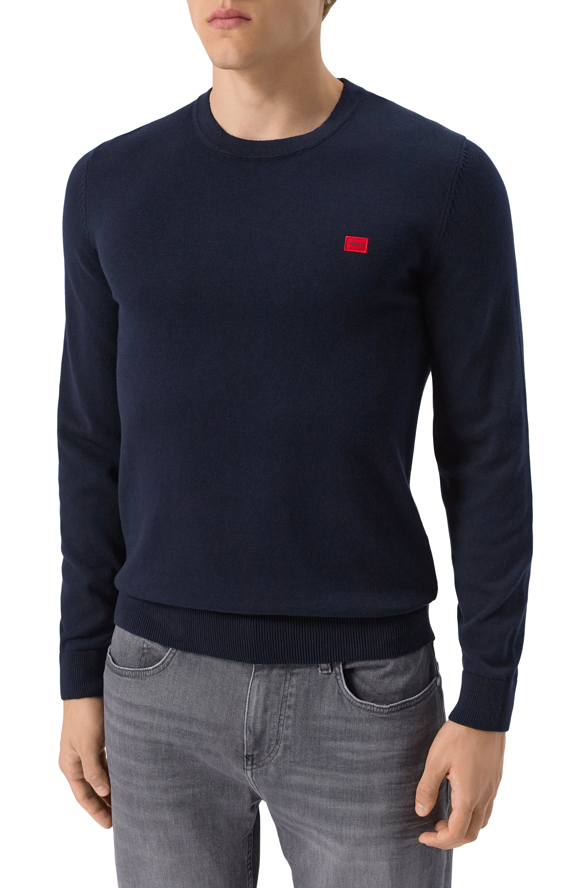 Хлопковый джемпер HUGO, арт. 50475083, фото 3