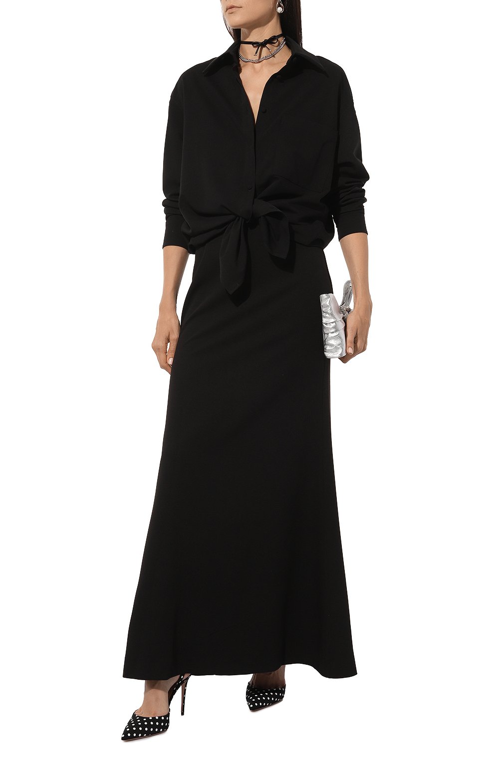 Рубашка из хлопка и вискозы ALINE, арт. AL070601, фото 2