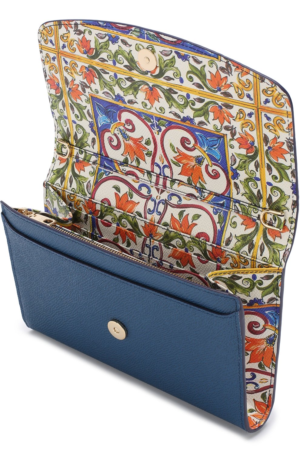 Кожаный клатч на цепочке DOLCE & GABBANA, арт. BI1028/AH338, фото 4