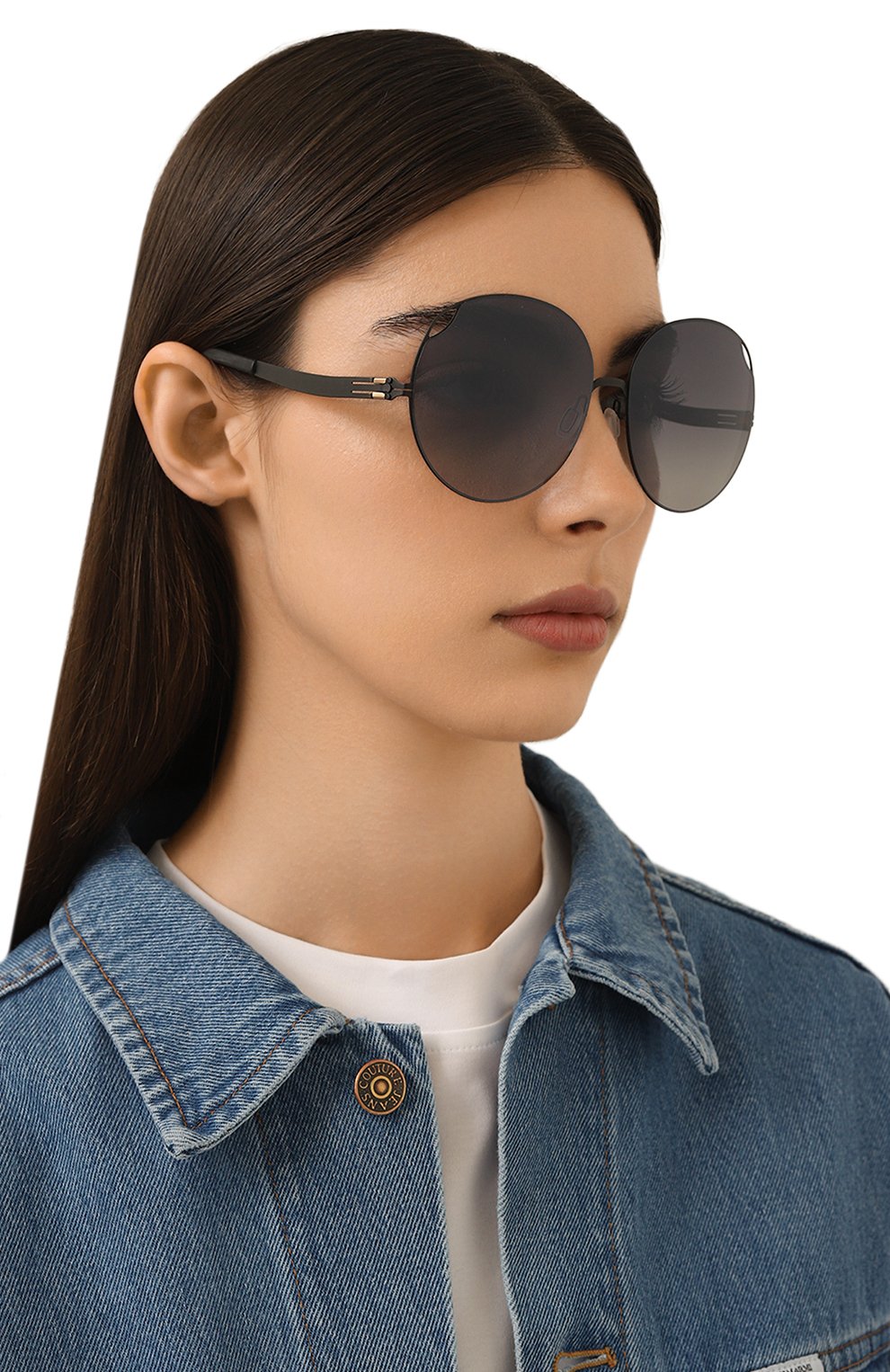 Солнцезащитные очки IC! BERLIN, арт. IB-YULINA T BLACK BLACK T0 GREY L0W RIDER FLEX, фото 2