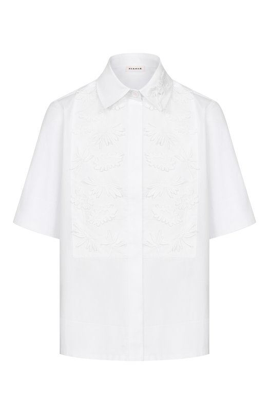 Хлопковая рубашка P.A.R.O.S.H. D381279/CUB026 Белый D381279/CUB026