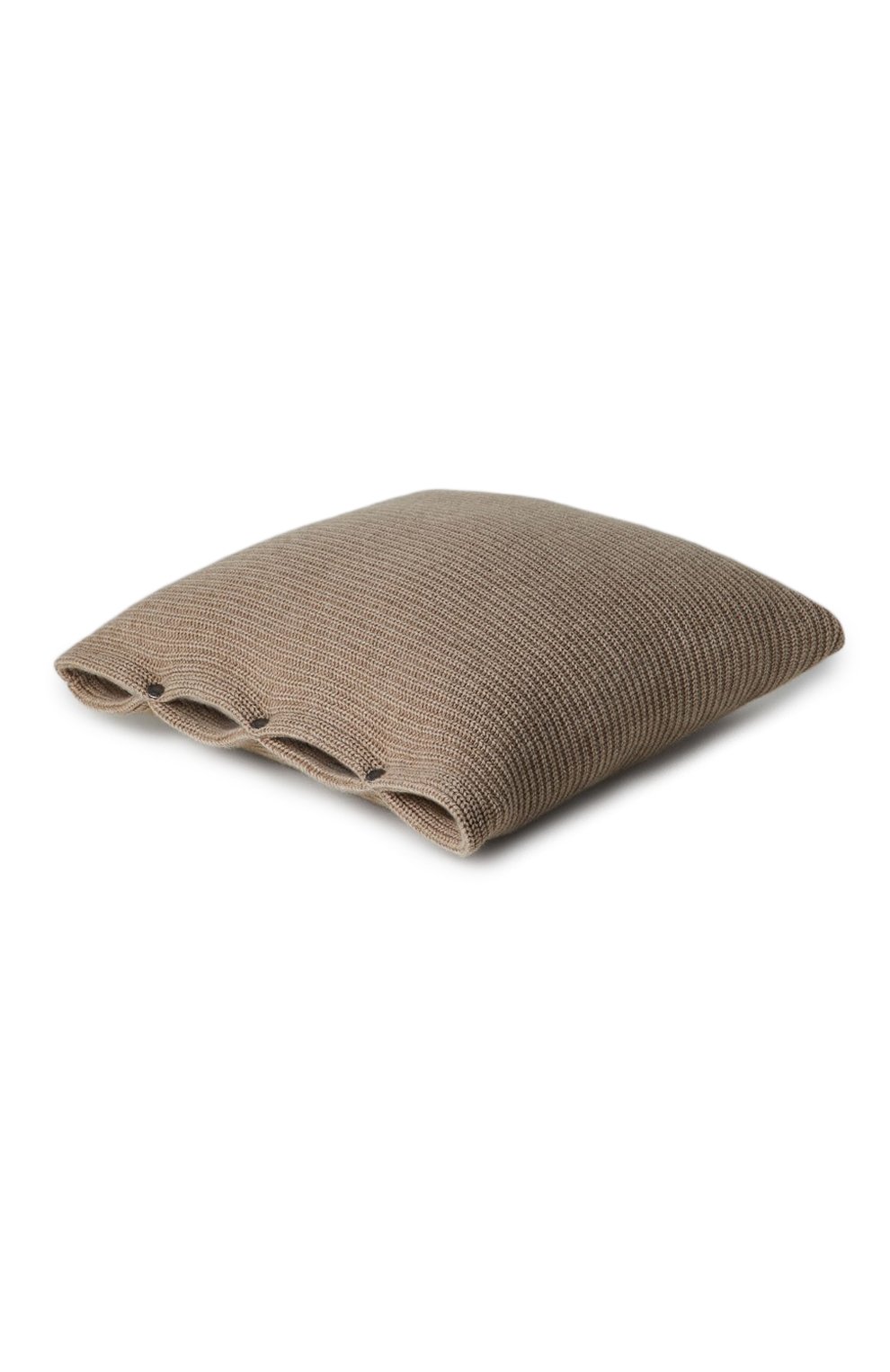 Большая подушка с наволочкой из кашемира BRUNELLO CUCINELLI коричневого цвета по цене 122500 руб., арт. ML1205D02, фото 2 Большая подушка с наволочкой из кашемира BRUNELLO CUCINELLI, арт. ML1205D02, фото 2