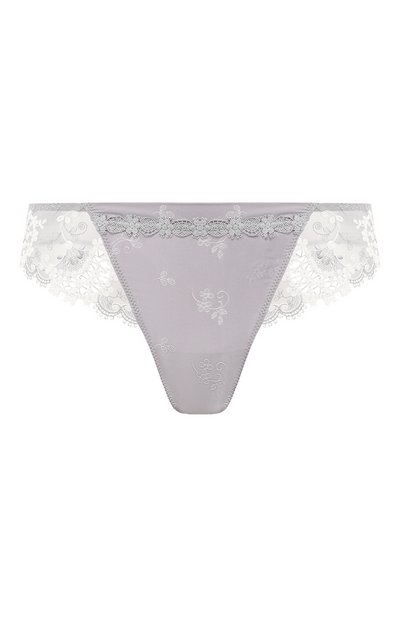 Женские трусы-стринги с кружевной отделкой SIMONE PERELE, арт. 12B710_серебр